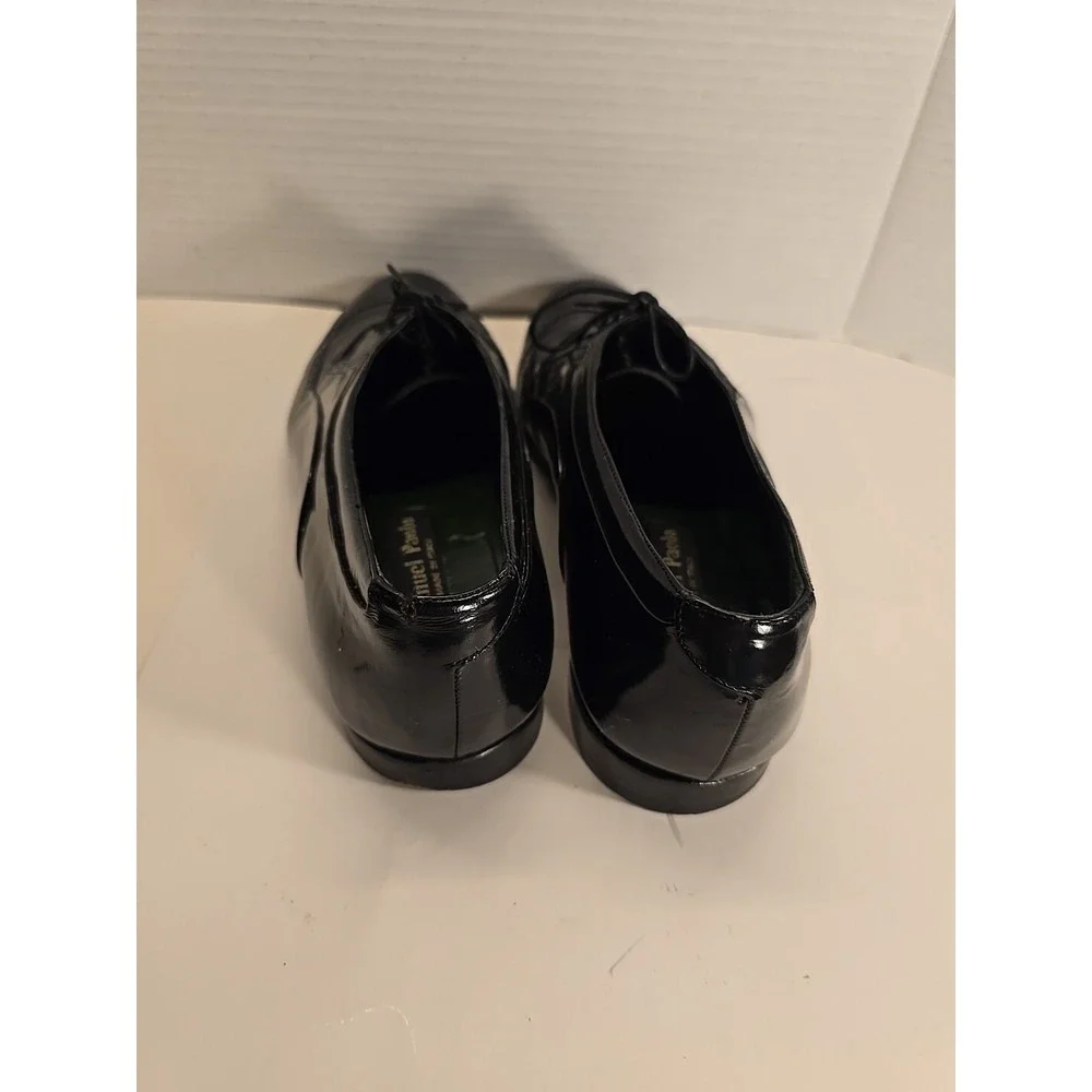 Emanuel Paolo Men's Made In Italy Black Wingtip Lace Up Dress Shoes Sz‎ 10 D